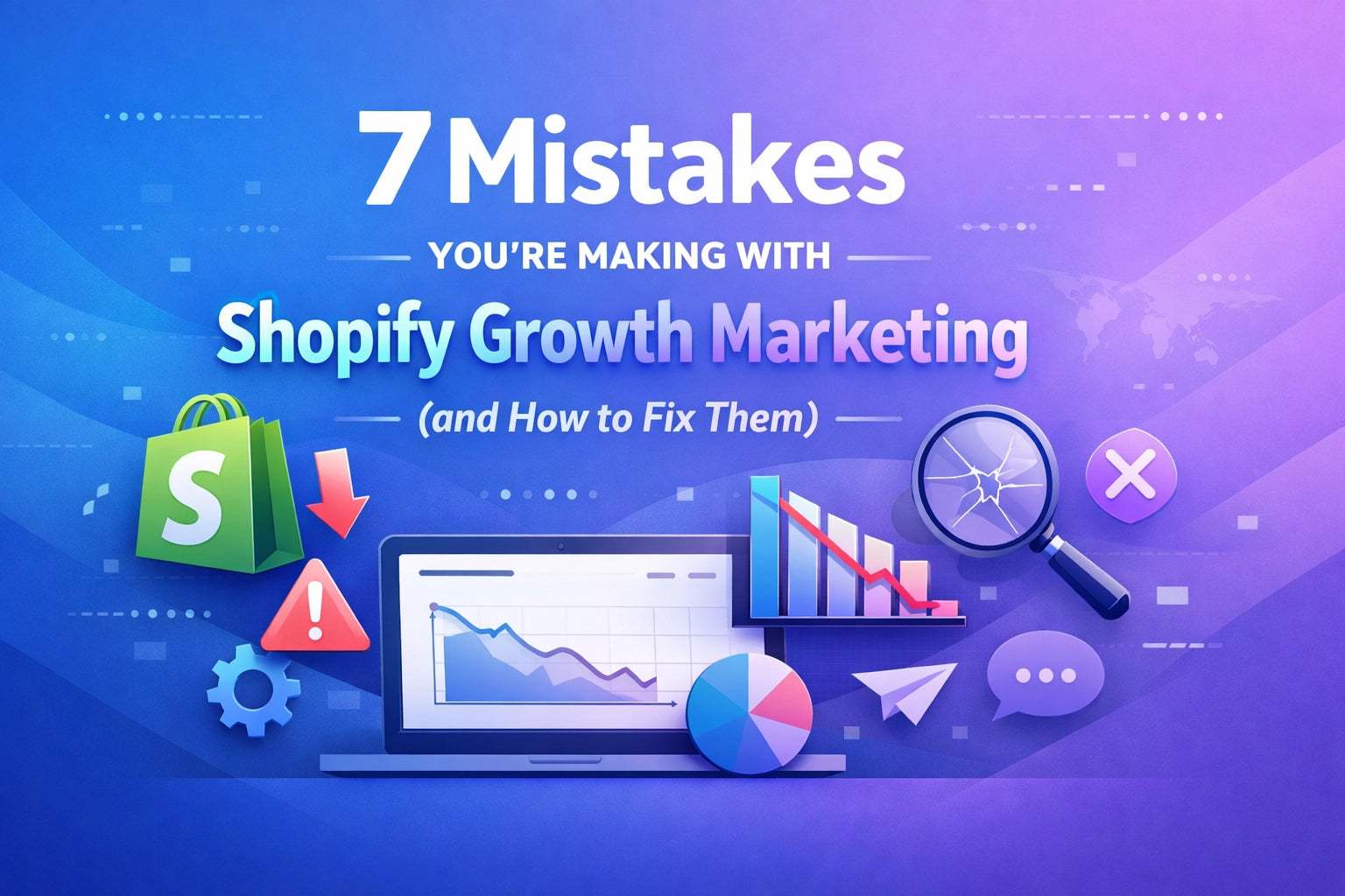 7 mistakes in Shopify growth marketing and how to fix them infographic VOIGT